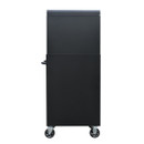 A back view of a 26-inch 9-drawer tool cabinet on a white background