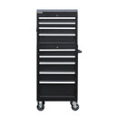 A front view of a 26-inch 9-drawer tool cabinet on a white background