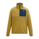 A view of a yellow Regatta fleece on a white background