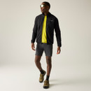 A front view of a black full zip Regatta fleece on a white background