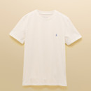 A view of a white Joules everyday t-shirt