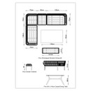 LG Outdoor Peru 8 Seater Rope Garden Furniture Corner Sofa Dining Set