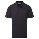 A navy Ridgeline short-sleeve polo shirt displayed flat against a white background with a small embroidered logo on the chest.