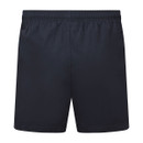 Back view of men’s navy Ridgeline shorts featuring a clean, minimal design with an elasticated waistband.