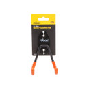 Black general-purpose hook with orange-covered tips on a yellow and black packaging card labeled "Rolson." Hook has two mounting holes.