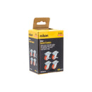 A yellow and black box of 50mm swivel castors by Rolson, featuring images of four red and silver wheels. Text highlights 360° rotation and a 140kg load capacity.