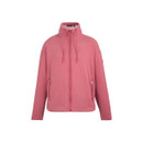 Slate Rose women’s fleece jacket, front view, showing full zip, funnel neck and zipped pockets.