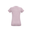 Women’s light lilac marl short-sleeve T-shirt, back view.