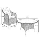 Wild Garden Florida 4 Seater Rattan Garden Furniture Dining Set