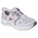 Light purple athletic trainer with a breathable mesh upper, white logo on the side, and a textured sole. Features "GLIDE-STEP" on the sole.