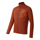 Angled 3/4 view of the midlayer on a white background, showing the chest panel, full zip, and side pocket.