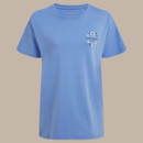 Front view of a light blue Craghoppers T-shirt showing the small chest logo print.