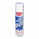 A can of CarPlan Blue Star De-Icer with a white cap and blue label featuring icy graphics. Text highlights quick ice melting down to -15°C.