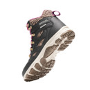 Rear underside view highlighting the chunky cream midsole and deep tan tread of the boot.