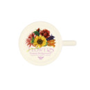 Base of the Emma Bridgewater blue iris half-pint mug featuring the Flowers backstamp and maker’s mark.