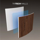 Tritech three-layer wall construction diagram showing reinforced durable outer material for inflatable hot tub