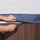 Close-up of Lay-Z-Spa Toronto hot tub zip connection securing outer cover to insulated wall panels