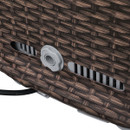 Lay-Z-Spa Bali airjet vent detail on the exterior wall, showing airflow openings beneath the textured rattan-style finish.