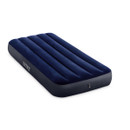 Intex Dura-Beam Standard single inflatable airbed in navy blue with built-in valve