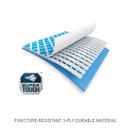 Super Tough puncture-resistant 3-ply pool liner material diagram for Intex Easy Set pool