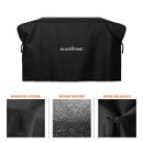 Blackstone griddle cover features showing reinforced stitching, weather resistance and side buckles