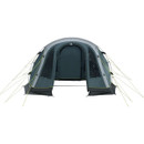 Front view of Outwell inflatable tent with main entrance fully open