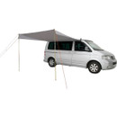 Easy Camp drive-away campervan awning pitched beside a VW camper van