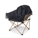Regatta Seren XL camping chair in black with padded seat and steel folding frame.