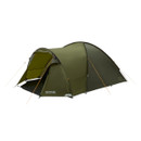 Regatta Elkon 4 four-person dome tent pitched, front entrance open.