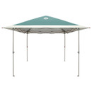 Front view of the Coleman pop-up gazebo with sturdy steel frame and square canopy roof on a white background.