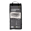Large Square Casual Lounge Set Cover in branded carry bag with product details and features displayed on the front.
