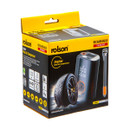 Rolson digital mini air compressor retail box showing rechargeable tyre inflator with LED display, tyre graphic, and product features, labeled “Digital Mini Air Compressor” and “Rechargeable Tyre Inflator” with rolson branding.