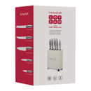 KitchenCraft Lovello 6-piece knife block set packaging with product image and knife details.