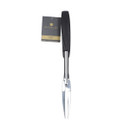 MasterClass carving fork shown with product tag, featuring a stainless steel body and black handle for general cooking use.