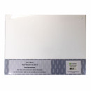 Underside of the worktop saver showing a plain white base with corner feet and care label.