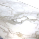 Close-up of the marble-effect surface highlighting grey veining detail.