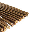 Close-up detail of natural willow trellis rods showing cut branch ends and rustic wood texture