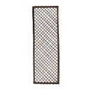 Tall rectangular willow garden trellis panel with diamond lattice design for climbing plants and decorative outdoor screening