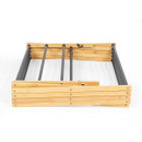 Beldray bamboo clothes airer folded flat, showing the collapsible design for easy transport and storage.