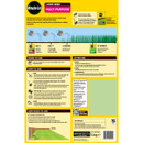 Back of Miracle-Gro Multi Purpose Lawn Seed 5kg pack showing sowing instructions, application guide, lawn care advice and coverage information.