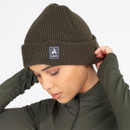Stretch rib knit construction offers a comfortable, close fit, while the folded cuff adds extra warmth around the ears.