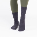 Soft, insulated construction provides everyday warmth, while the rib-knit leg helps keep the socks comfortably in place.