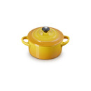 Le Creuset Nectar stoneware mini round casserole dish with lid, shown at a three-quarter angle on a white background.