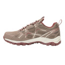 Opposite side profile of a beige waterproof walking shoe with breathable mesh construction, reinforced overlays, secure lacing system and durable grip outsole.