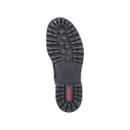 Close-up of the Rieker chunky rubber lug outsole with deep tread for enhanced grip and everyday stability.