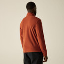 Rear view of the Regatta Men's Thompson fleece in Rooibos Tea.