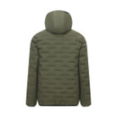 Rear view of the Regatta Men's Astrel Hooded Jacket in Dark Khaki.