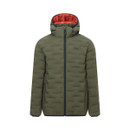 Front view of the Regatta Men's Astrel Hooded Jacket in Dark Khaki.