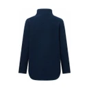 Rear view of the Regatta women's navy longline borg fleece on a white background.