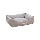 Grey Scruffs Thermal Box Bed with quilted thermal lining, raised padded sides and a lowered front entrance.